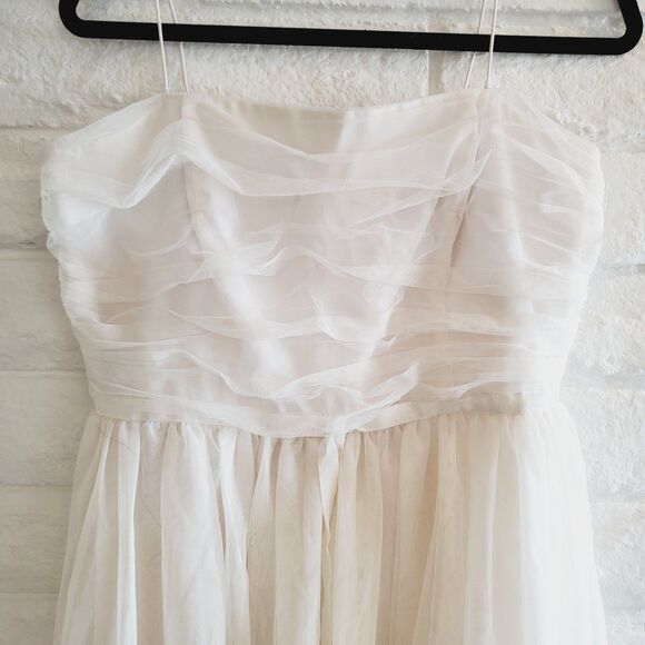 CeCe by Cynthia Steffe Tulle Fit & Flare Dress 154713 Women's Ivory BRIDAL SZ12 - Picture 5 of 12